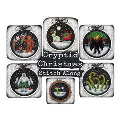 Lola Crow Cryptid Christmas Cross Stitch Pattern