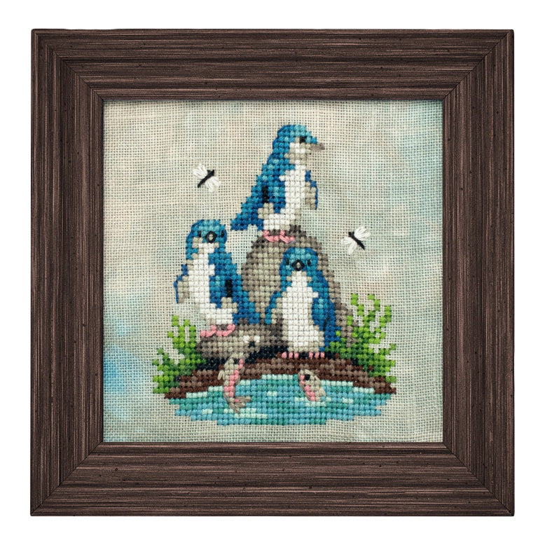 Lola Crow Fairy Penguins Cross Stitch Pattern