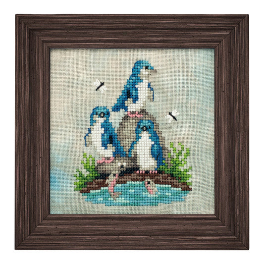 Lola Crow Fairy Penguins Cross Stitch Pattern