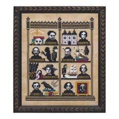 Lola Crow Gothic Authors Cross Stitch Pattern