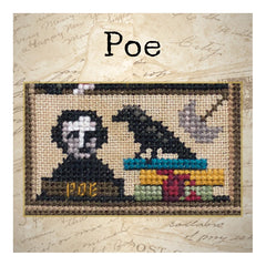 Lola Crow Gothic Authors Cross Stitch Pattern