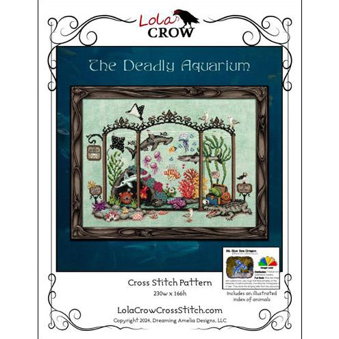 Lola Crow The Deadly Aquarium Cross Stitch Pattern