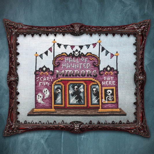 Lola Crow Hall of Haunted Mirrors Cross Stitch Pattern