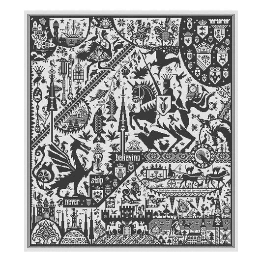 Long Dog Samplers The Fisher King Cross Stitch Pattern