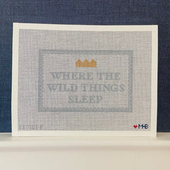 Love MHB Studio Where the Wild Things Sleep Needlepoint Canvas