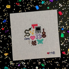 Love MHB Studio Eras Ornament Needlepoint Canvas