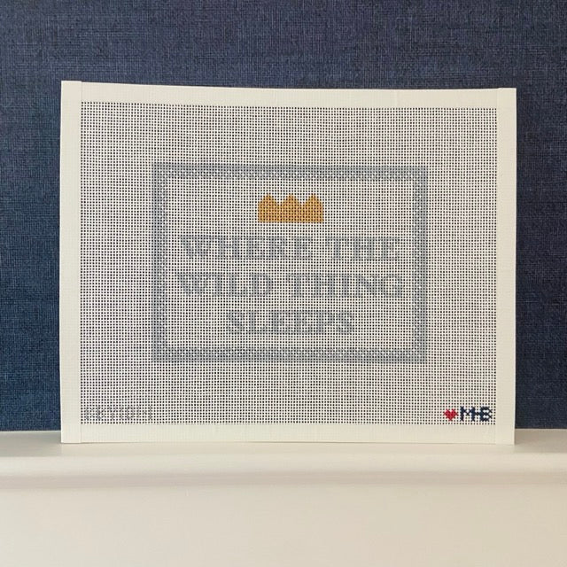 Love MHB Studio Where the Wild Thing Sleeps Needlepoint Canvas