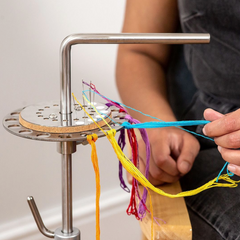 Lowery Workstands Carousel Silver Grey Thread Organizer