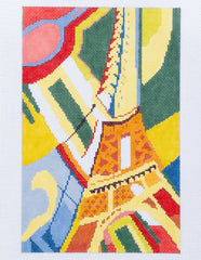 Changing Woman Designs Delaunay Eiffel Tower Needlepoint Canvas