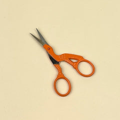 Matryoshka Doll Shop Stork Scissors - Burnt Orange