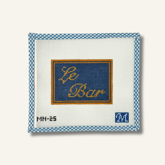 Maura Nolan Designs Le Bar Needlepoint Canvas