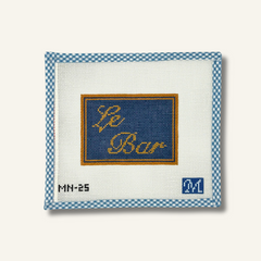 Maura Nolan Designs Le Bar Needlepoint Canvas
