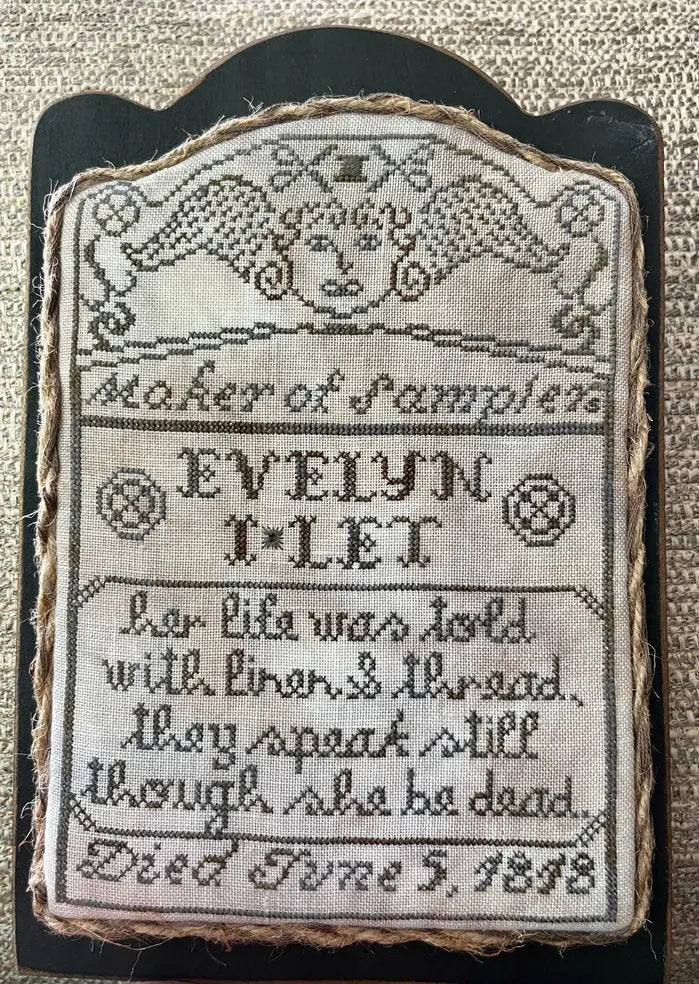 Running With Needles & Scissors May Thy Needles Rest in Peace #1 Evelyn I. Let Cross Stitch Pattern