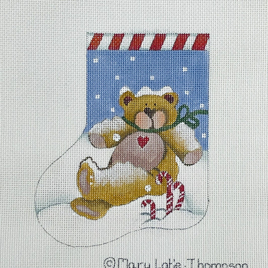 Melissa Shirley Designs Mary Lake Thompson Teddy Bear Mini Stocking