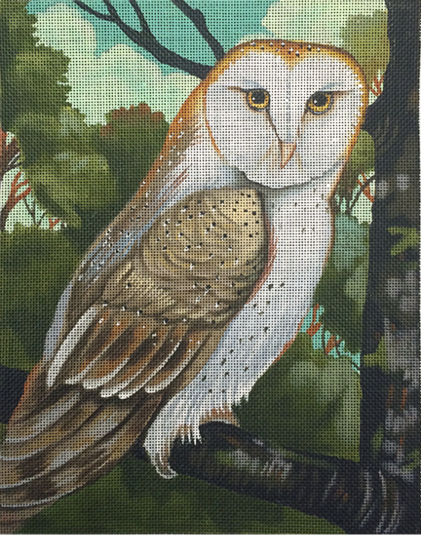 Melissa Shirley Designs Elizabeth Foster Owl Needlepoint Canvas