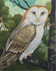 Melissa Shirley Designs Elizabeth Foster Owl Needlepoint Canvas