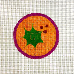 Melissa Shirley Designs Holly Ornament Needlepoint Canvas
