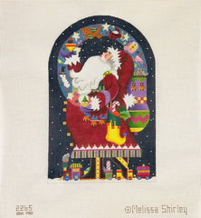 Melissa Shirley Designs Magic Santa Dome Needlepoint Canvas