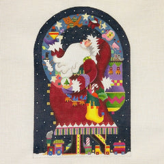 Melissa Shirley Designs Magic Santa Dome Needlepoint Canvas