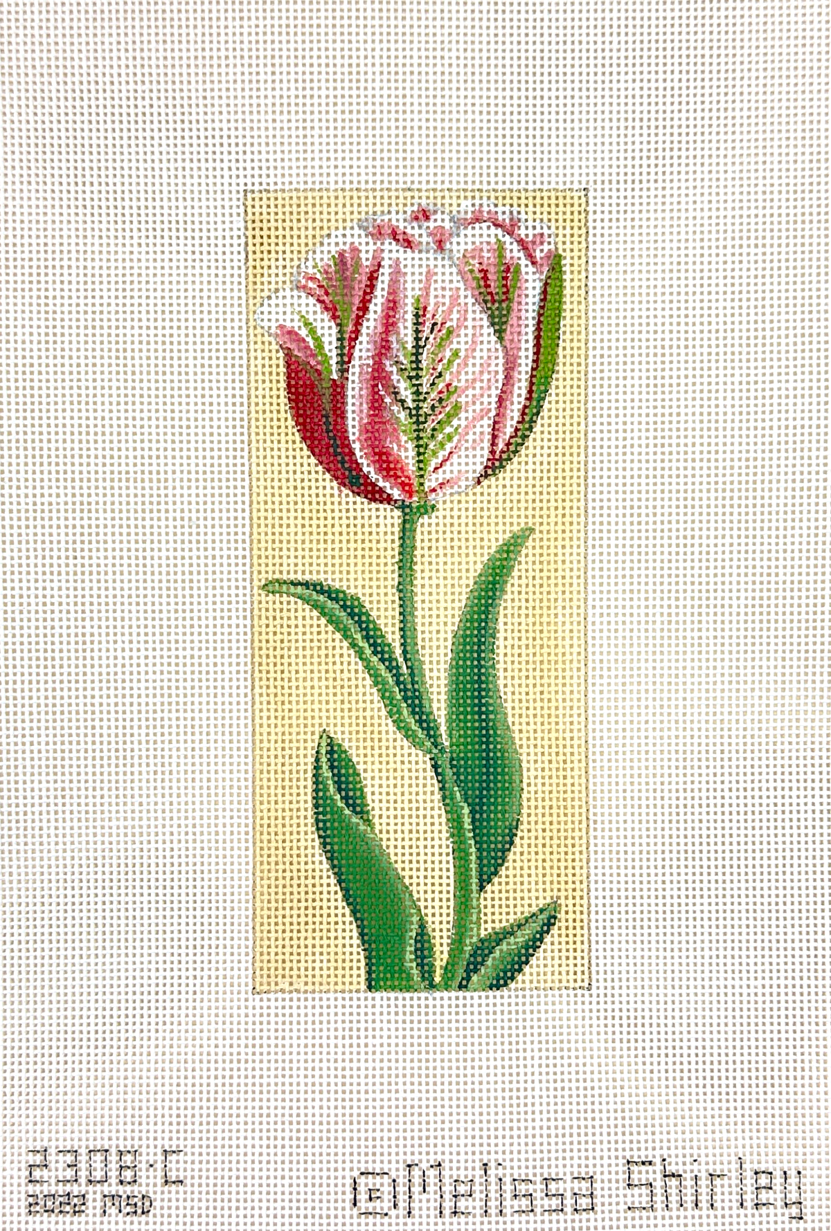 Melissa Shirley Designs Tulip Bookmark Needlepoint Canvas