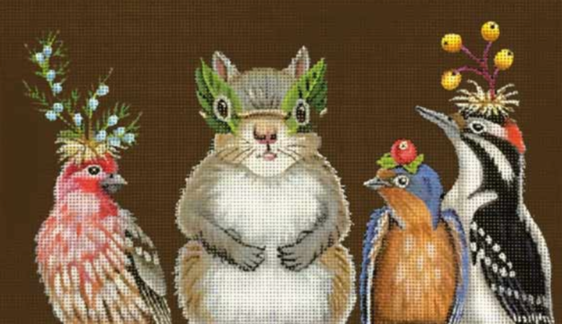 Melissa Shirley Designs Vicki Sawyer Who Ate All The Hors d'Oeuvres Needlepoint Canvas