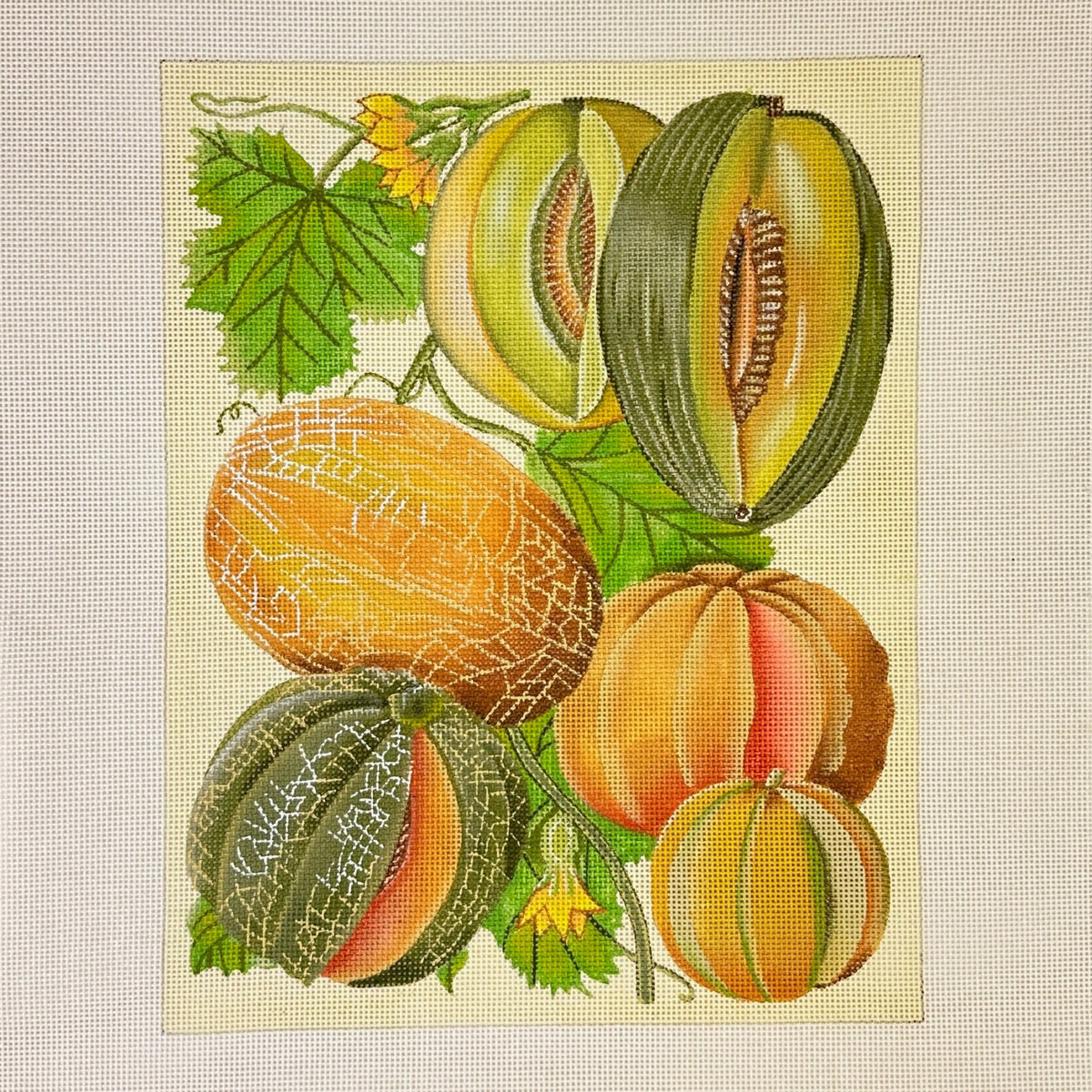 Melissa Shirley Designs Vintage Melons Needlepoint Canvas