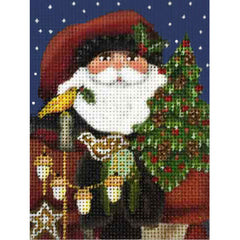 Melissa Shirley Designs Wildwood Santa Needlepoint Canvas