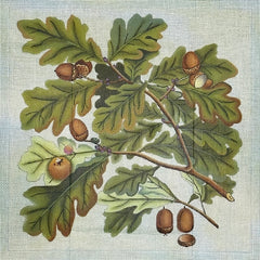 Melissa Shirley Oak Leaves & Acorns Needlepoint Canvas