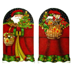 Melissa Shirley Designs Forest Santa Two Sided Stand Up Needlepoint Canvas