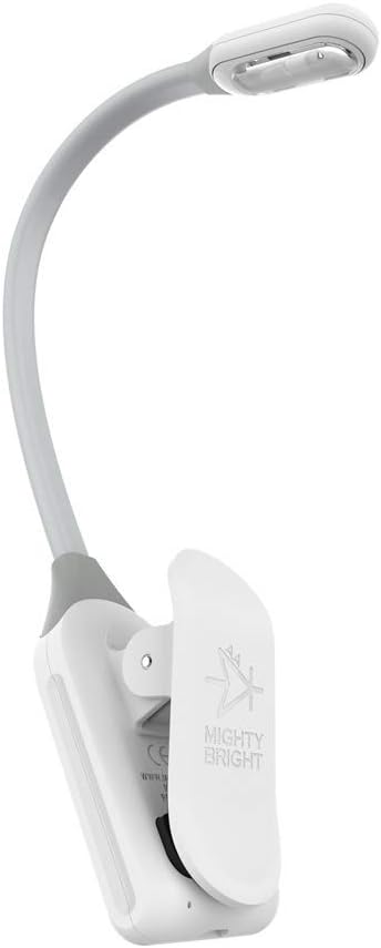 Mighty Bright WonderFlex Rechargeable Clip On Light - White