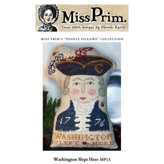 Miss Prim Washington Slept Here Cross Stitch Pattern