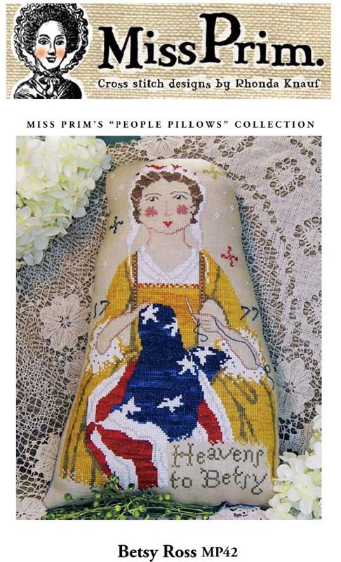 Miss Prim Betsy Ross Cross Stitch Pattern