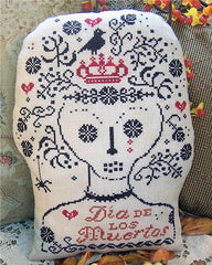 Miss Prim Dia De Los Muertos Cross Stitch Pattern