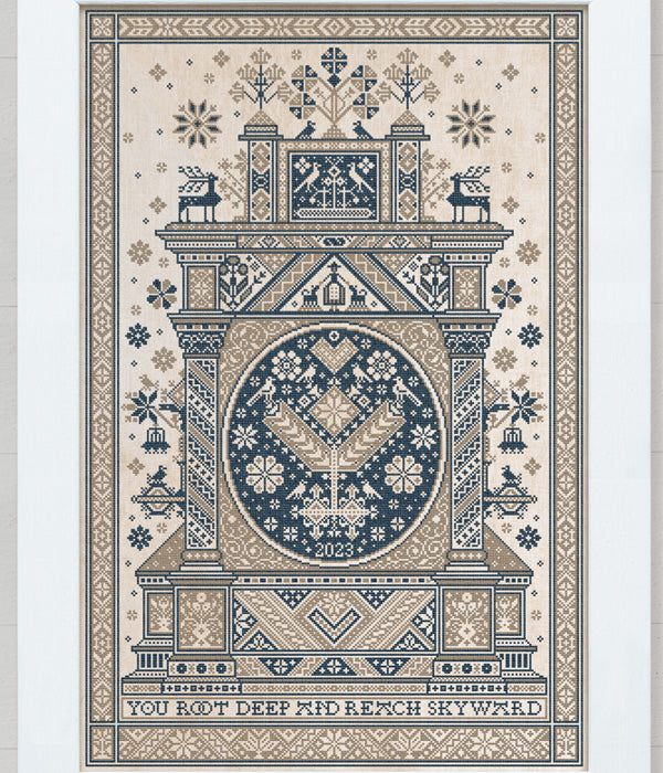 Modern Folk Embroidery SAL 2023 Reaching Skyward Cross Stitch Pattern