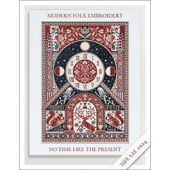 Modern Folk Embroidery SAL 2024 No Time Like The Present Cross Stitch Pattern