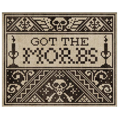 Modern Folk Embroidery Got The Morbs Cross Stitch Pattern