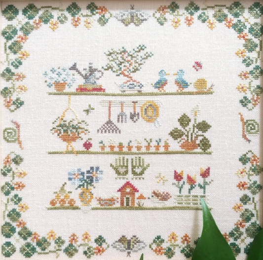 Mojo Stitches In The Greenhouse Cross Stitch Pattern