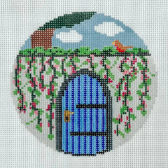 Mopsey Designs The Book Canvas: Secret Garden Needlepoint Canvas