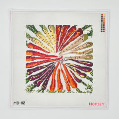 Mopsey Designs Carrot Mandala Needlepoint Canvas