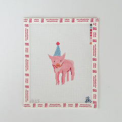 Mopsey Designs Jenny Koland: Party Pig Needlepoint Canvas