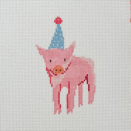 Mopsey Designs Jenny Koland: Party Pig Needlepoint Canvas