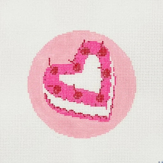Mopsey Designs Jenny Koland: Heart Cake Needlepoint Canvas