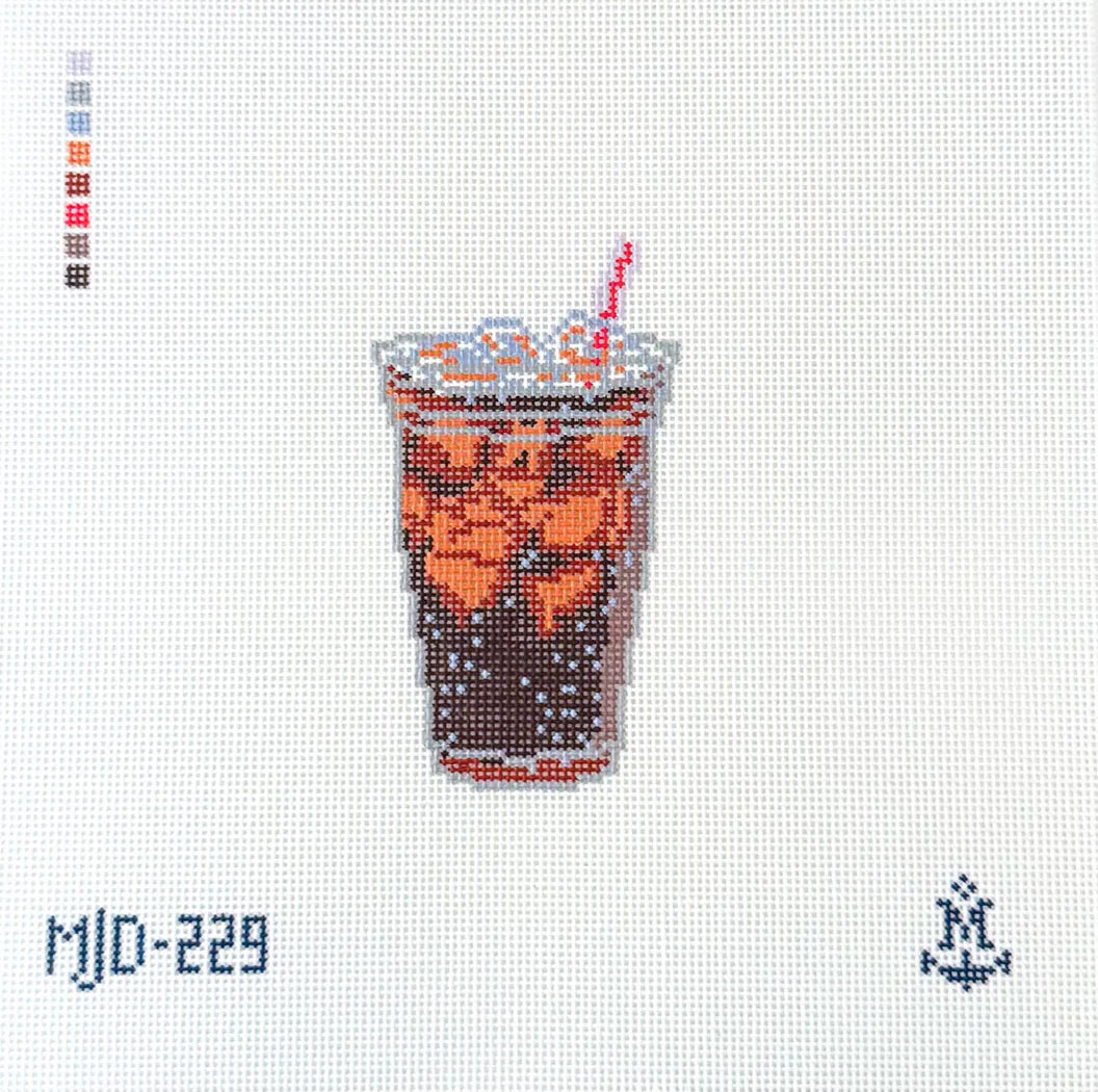 Morgan Julia Designs Fountain Soda Needlepoint Canvas