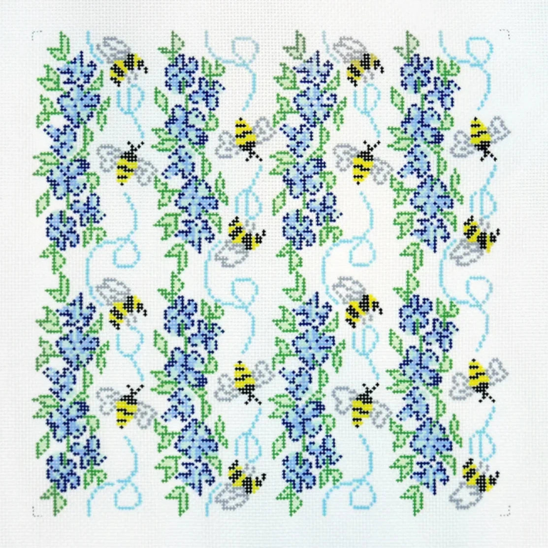 Morgan Julia Designs Bee's Knees Pillow Needlepoint Canvas