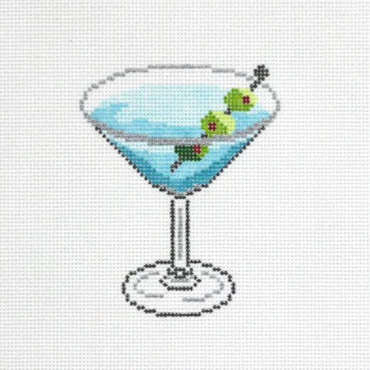 Morgan Julia Designs Dry Martini Needlepoint Canvas