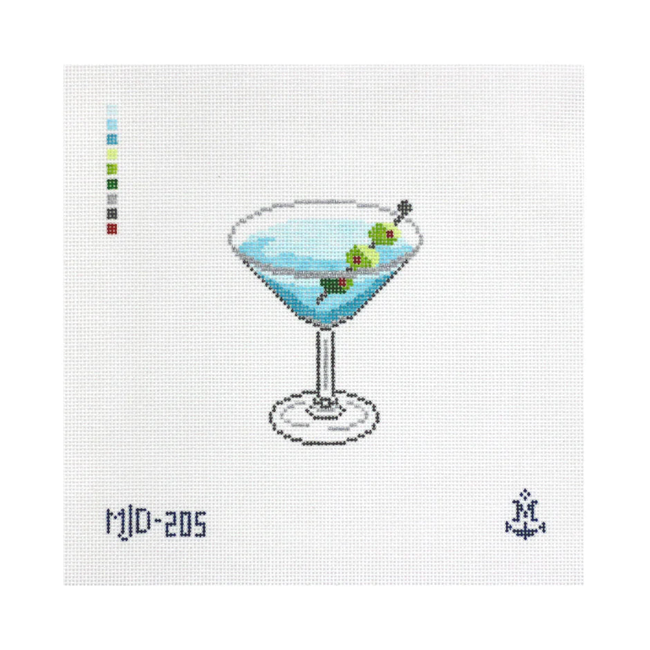 Morgan Julia Designs Dirty Martini Needlepoint Canvas