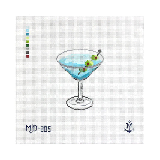 Morgan Julia Designs Dry Martini Needlepoint Canvas