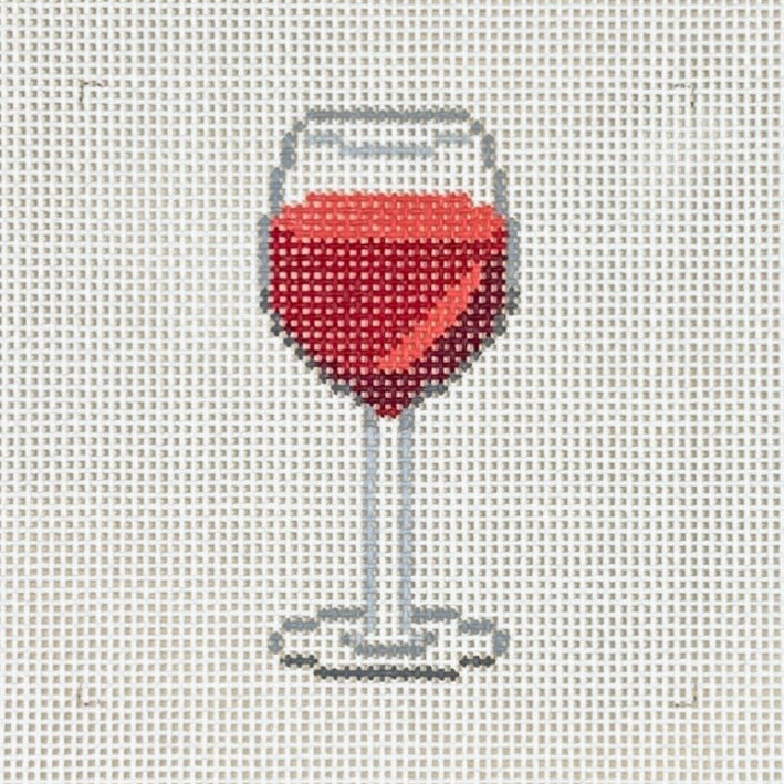 Morgan Julia Designs Glass of Red Wine Needlepoint Canvas