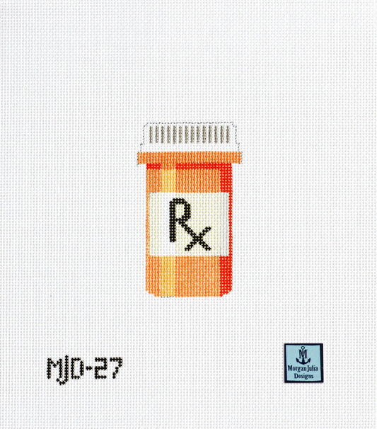 Morgan Julia Designs Rx Bottle Needlepoint Canvas