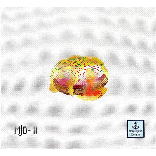 Morgan Julia Designs Eggs Benedict Needlepoint Canvas